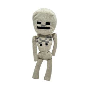 13" Jinx Mojang Minecraft Skeleton Gray Plush Stuffed Toy Doll